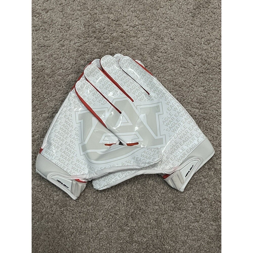 XXXL Auburn Tigers Football Team Issued Gloves Auburn Big Logo Grey Logo New